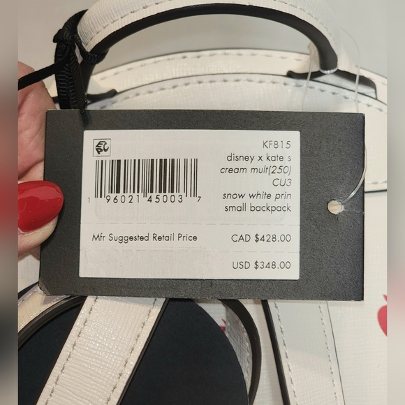 Disney x Kate Spade New York SNOW WHITE Small Backpack - NWT - Picture 8 of 8